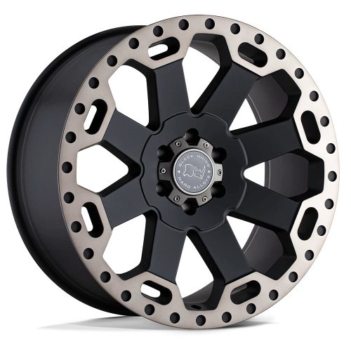 Jantă din aluminiu 17x9 ET12 6x139,7 Matte Black W/ Machined Dark Tint Warlord Black Rhino