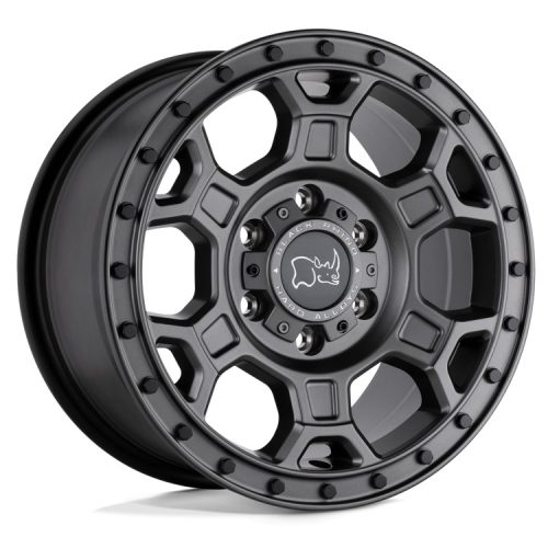 Jantă din aluminiu 16x8 ET45 6x130 Matte Gunmetal W/ Black Bolts Midhill Black Rhino