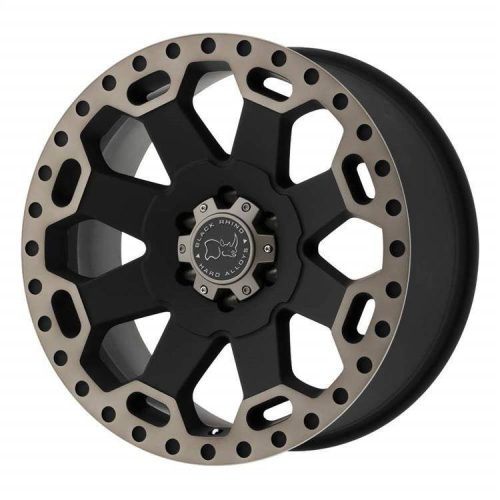 Jantă din aluminiu 17x8 ET30 5x127 Matte Black/Machined Dark Warlord Black Rhino