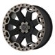 Jantă din aluminiu 17x8 ET30 5x127 Matte Black/Machined Dark Warlord Black Rhino