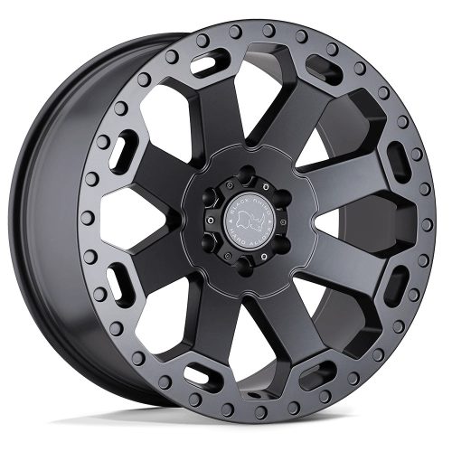 Jantă din aluminiu 17x8 ET35 5x120 Matte Gunmetal Warlord Black Rhino