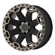 Jantă din aluminiu 18x8 ET35 5x120 Matte Black/Machine Dark Warlord Black Rhino