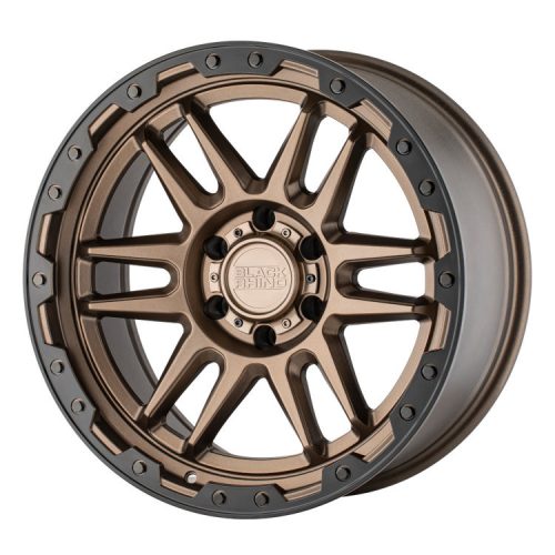 Jantă din aluminiu 18x9 ET-18 5x127 Matte Bronze/Black Lip Edge Apache Black Rhino