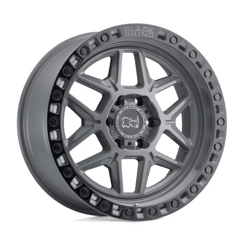 Jantă din aluminiu 18x9 ET0 5x127 Battleship Gray W/ Black Ring Kelso Black Rhino