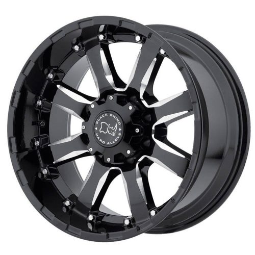 Jantă din aluminiu 20x9 ET12 6x135 Gloss Black Milled Sierra Black Rhino