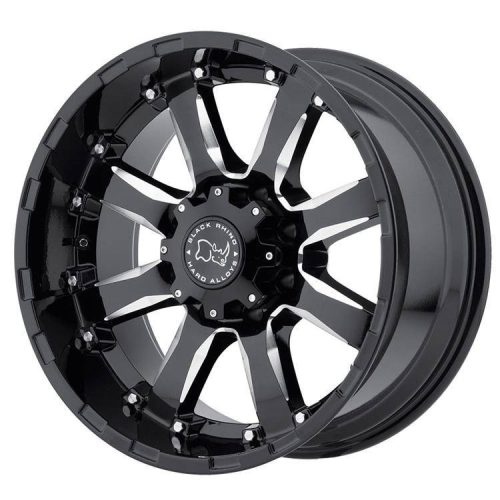 Jantă din aluminiu 20x9 ET12 6x139,7 Gloss Black Milled Sierra Black Rhino