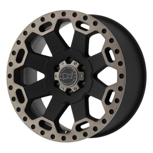 Jantă din aluminiu 20x9 ET0 5x139.7 Matte Black/Machined Dark Warlord Black Rhino