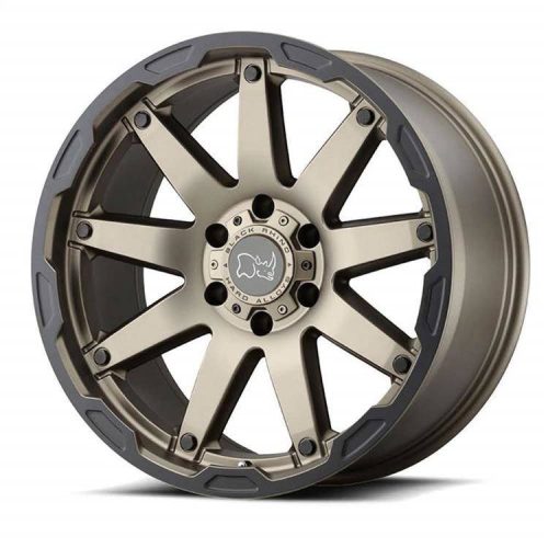 Jantă din aluminiu 20x9.5 ET6 5x127 Matte Bronze Oceano Black Rhino