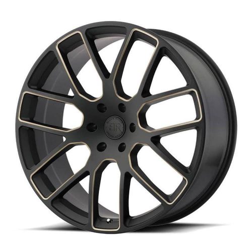 Jantă din aluminiu 22x9.5 ET20 5x139.7 Matte Black/Dark Tint Milled Kunene Black Rhino