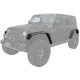 Bushwacker Flat Style sárvédőszélesítés szett - Jeep Wrangler JL 18->