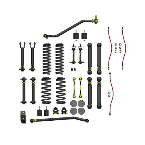 Clayton Off Road Overland+ Lift 4" Felfüggesztés készlet - Jeep Wrangler TJ 97-06;Wrangler LJ 04-06