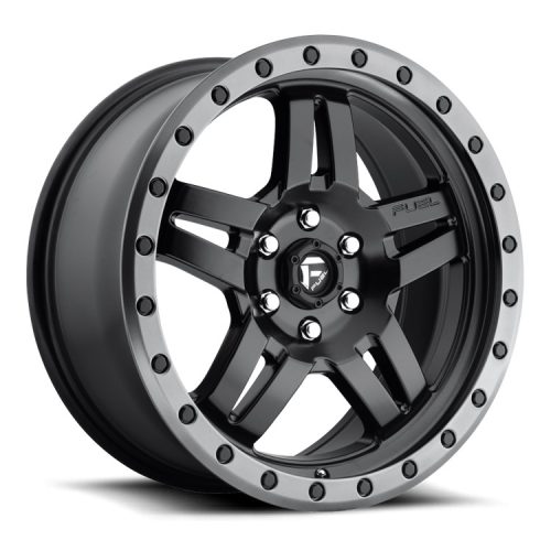 Alloy Wheel 15x8 ET-18 5x114.3 D557 Anza Matte Black GUN Metal Ring Fuel