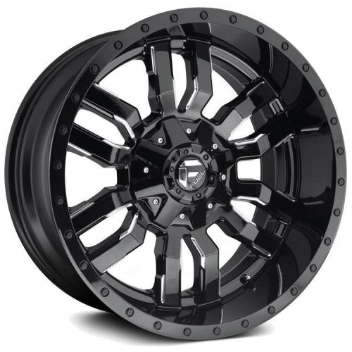 Alumínium felni 18x8 ET35 5x127/5x110 D596 Sledge Matte Black/Gloss Black Lip Fuel