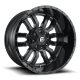 Alumínium felni 18x9 ET19 6x135/6x139,7 D596 Sledge Matte Black Gloss Black LIP Fuel