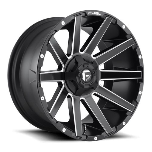 Alumínium felni 20x9 ET20 5x127/5x139.7 D616 Contra Matte Black Milled Fuel