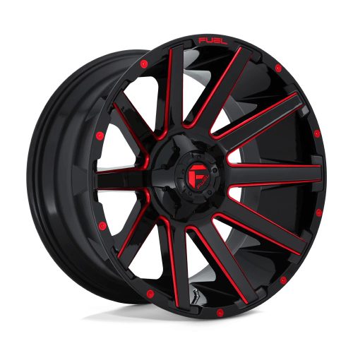 Alumínium felni 18x9 ET1 6x135/6x139,7 D643 Contra Gloss Black RED Tinted Clear Fuel