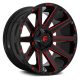 Alumínium felni 20x9 ET20 5x139.7/5x150 D643 Contra Gloss Black/Red Tinted Clear Fuel