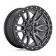 Alloy Wheel 18x9 ET1 5x150 D680 Rebel Matte GUN Metal Black Bead Ring Fuel