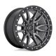 Alumínium felni 18x9 ET-12 5x127 D680 Rebel Matte GUN Metal Black Bead Ring Fuel