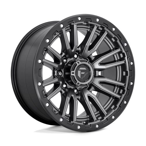 Alloy Wheel 20x10 ET-18 8x170 D680 Rebel Matte GUN Metal Black Bead Ring Fuel