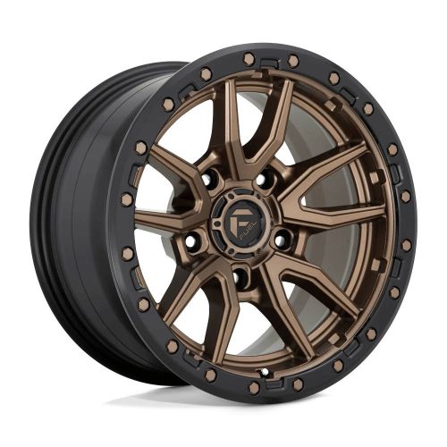 Alumínium felni 17x9 ET-12 5x127 D681 Rebel Matte Bronze Black Bead Ring Fuel