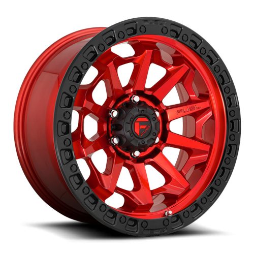 Alumínium felni 18x9 ET20 6x139,7 D695 Covert Candy RED Black Bead Ring Fuel