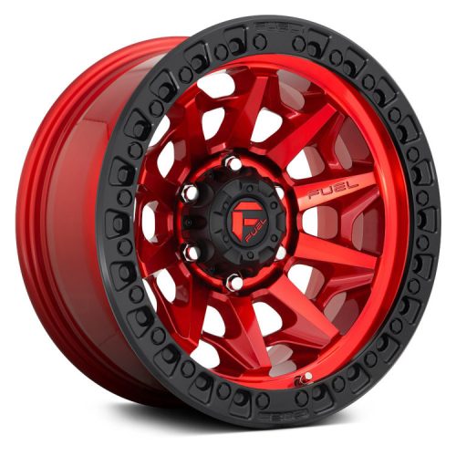 Alumínium felni 20x9 ET20 5x127 D695 Covert Candy Red/Black Ring Fuel