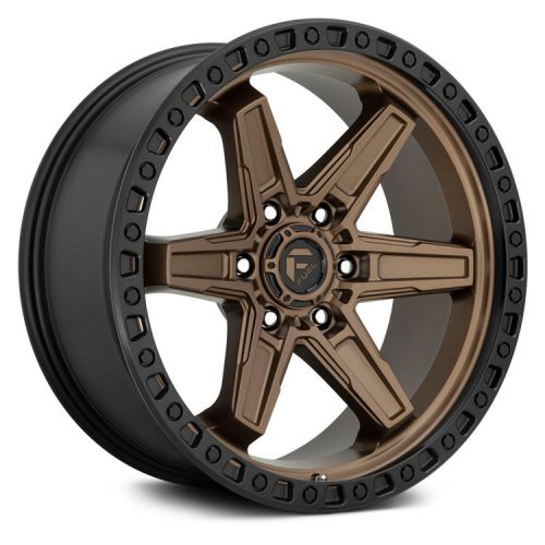 Alumínium felni 17x9 ET1 6x139,7 D699 Kicker 6 Matte Bronze Black Bead Ring Fuel