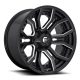 Alumínium felni 20x9 ET1 5x127/5x139.7 D711 Rage Gloss Black Milled Fuel