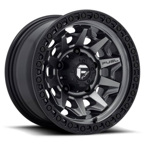 Alumínium felni 15x8 ET-19 5x139.7 D716 Covert Matte GUN Metal Black Bead Ring Fuel