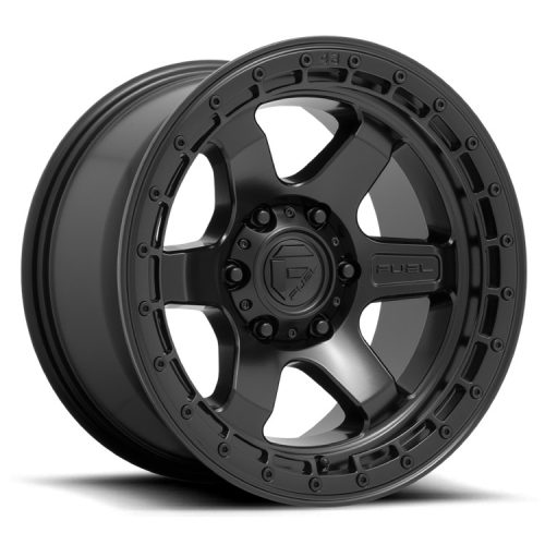 Alumínium felni 17x9 ET1 6x139,7 D750 Block Matte Black/Black Ring Fuel