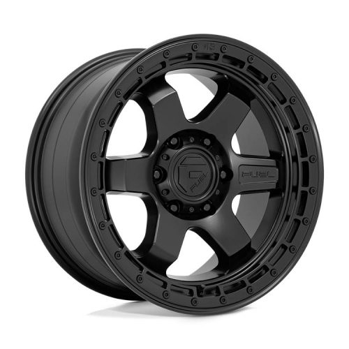 Alumínium felni 18x9 ET-12 5x127 D750 Block Matte Black W/ Black Ring Fuel