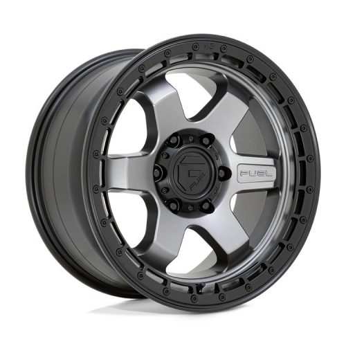 Alumínium felni 18x9 ET20 5x127 D752 Block Matte Gunmetal W/ Black Ring Fuel