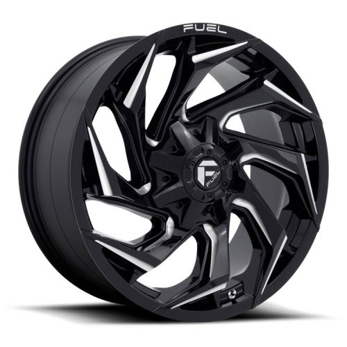 Alumínium felni 20x10 ET-18 6x135/6x139,7 D753 Reaction Gloss Black Milled Fuel