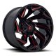 Alumínium felni 22x10 ET-18 6x135/6x139,7 D755 Reaction Gloss Black Milled W/ RED Tint Fuel