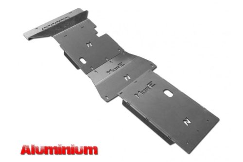 Set protecție placa de bază din aluminiu More4x4 pentru Nissan Navara D23, NP300 2014+ (3buc/ seturi)