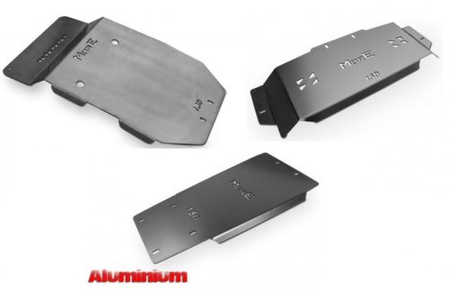 Set protecție placa de bază din aluminiu More4x4 pentru Toyota Land Cruiser J150 2017+ (3 seturi) diesel