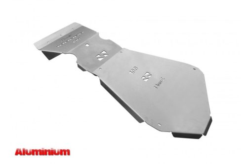 Set protecție placa de bază din aluminiu More4x4 pentru Toyota Land Cruiser J100 benzină (2bucăți/set)