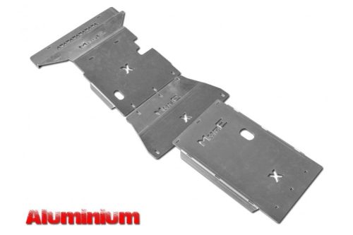 Set protecție placa de bază din aluminiu More4x4 pentru Mercedes X-Class 2.3L (3 seturi) 2017-2020