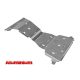 Set de plăci de protecție din aluminiu MorE4x4 pentru Volkswagen Amarok (2009 -) cu bara de fabrică (3 buc/kit)