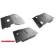 Kit placă de protecție din aluminiu MORE4x4 pentru Toyota Land Cruiser J95, 1996-2002, (benzină, lung) cu bara MORE4x4-Z012 (3 buc/set)