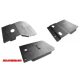 Kit placă de protecție din aluminiu More4x4 pentru Toyota Land Cruiser J90, 1996-2002 (benzină, scurt) cu bara MORE4x4-Z012.