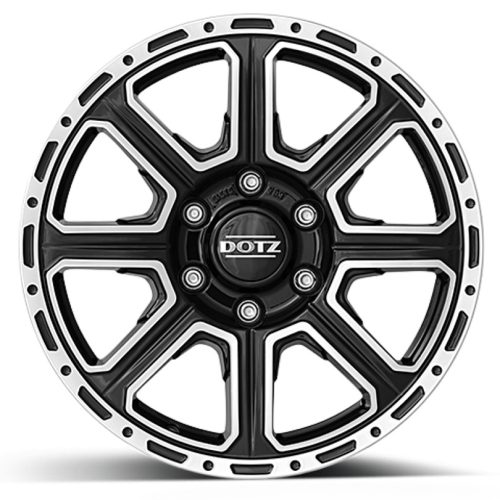 DOTZ Survival Kalahari Dark 4x4 alufelni - 8x17/ET20 - fekete/polírozott