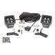 Rough Country Black Series LED fényhíd 2", borostyán DRL - Jeep Wrangler JL 18->; Gladiator JT 20->