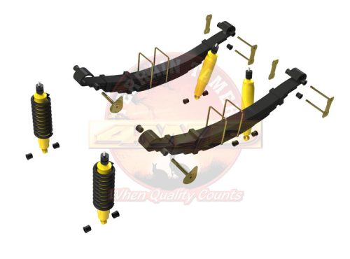 Terrain Tamer felfüggesztés készlet emelés +40mm erősített +100kg terhelésig elöl +300kg terhelésig hátul Toyota Hilux GGN25 KUN25|26 2004-> szintszabályzás nélküli modellek