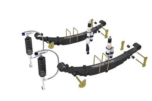 Terrain Tamer felfüggesztés készlet PRO lengéscsillapítókkal emelés +40mm +100kg terhelésig elöl +300kg terhelésig hátul Ford Ranger PX3 2018->-> szintszabályzás nélküli modellek