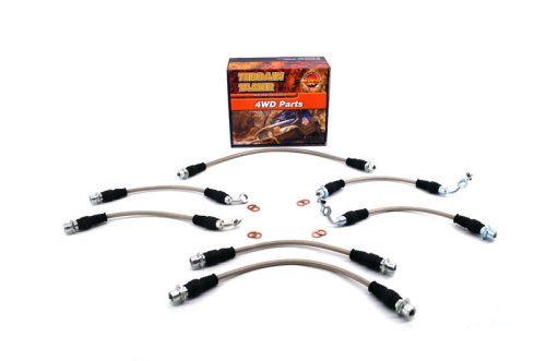 Terrain Tamer Fonott fékcső készlet ABS-el felszerelt modellekhez (Braided Brake Hose Kit Suit To 2" Raised Susp. Suits Abs) Toyota Landcruiser VDJ 76 78 79 2016->