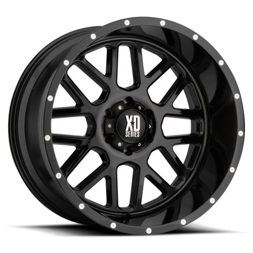 Alloy Wheel 16x7 ET42 5x160 XD820 Grenade Gloss Black XD Series